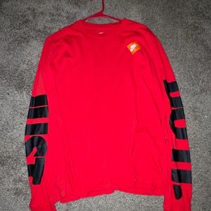 Nike Red and Black long sleeved shirt